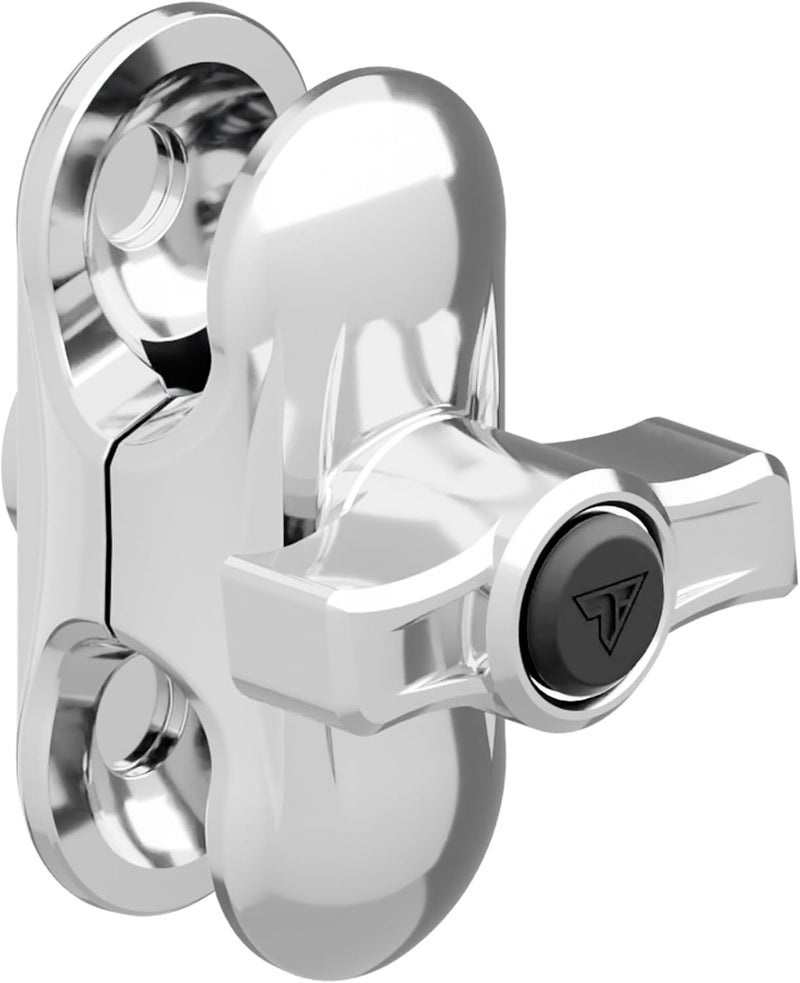 tackform Chrome 2" Long Metal 20mm Ball and Socket Arm | DuraLock 20 Series | Dual 20mm Sockets with Optional Anti-Theft Knob - Image 1